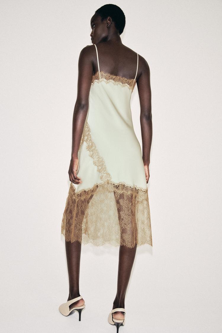 Lace Trim Slip Dress