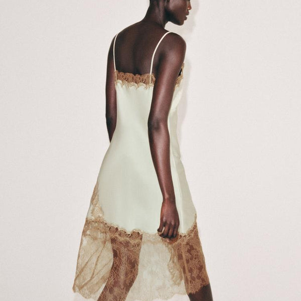 Lace Trim Slip Dress