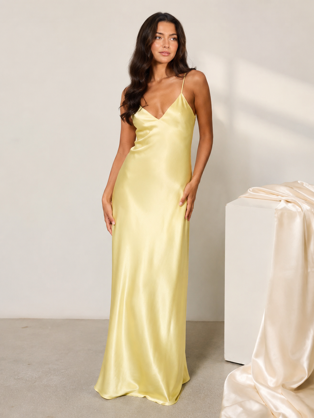 Satin Slip Maxi Dress