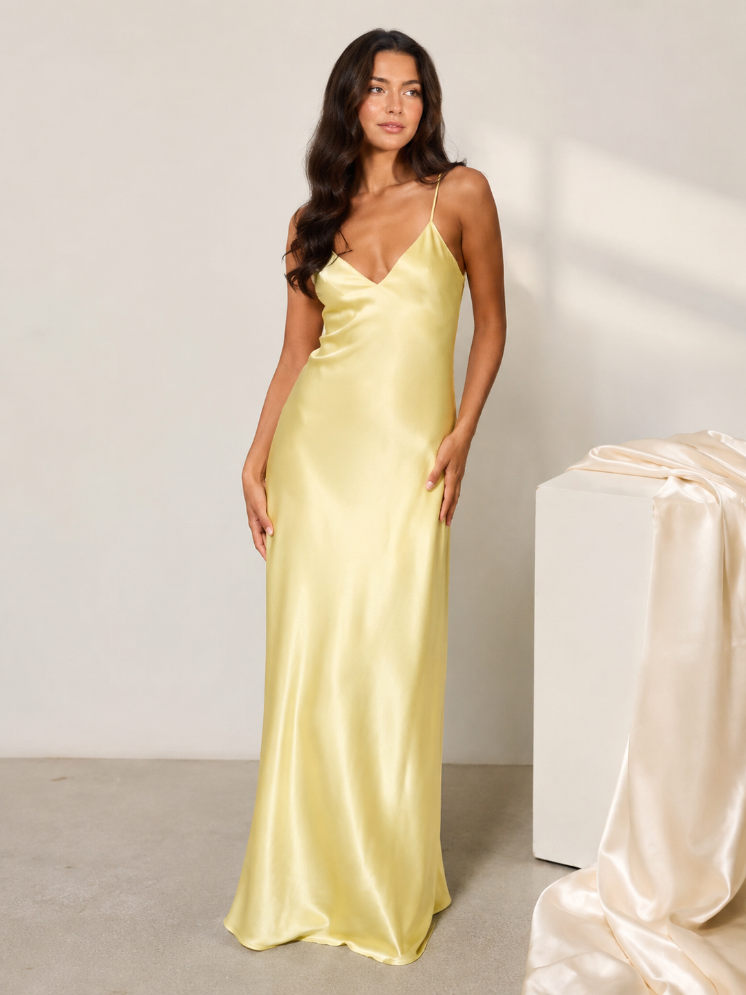 Satin Slip Maxi Dress