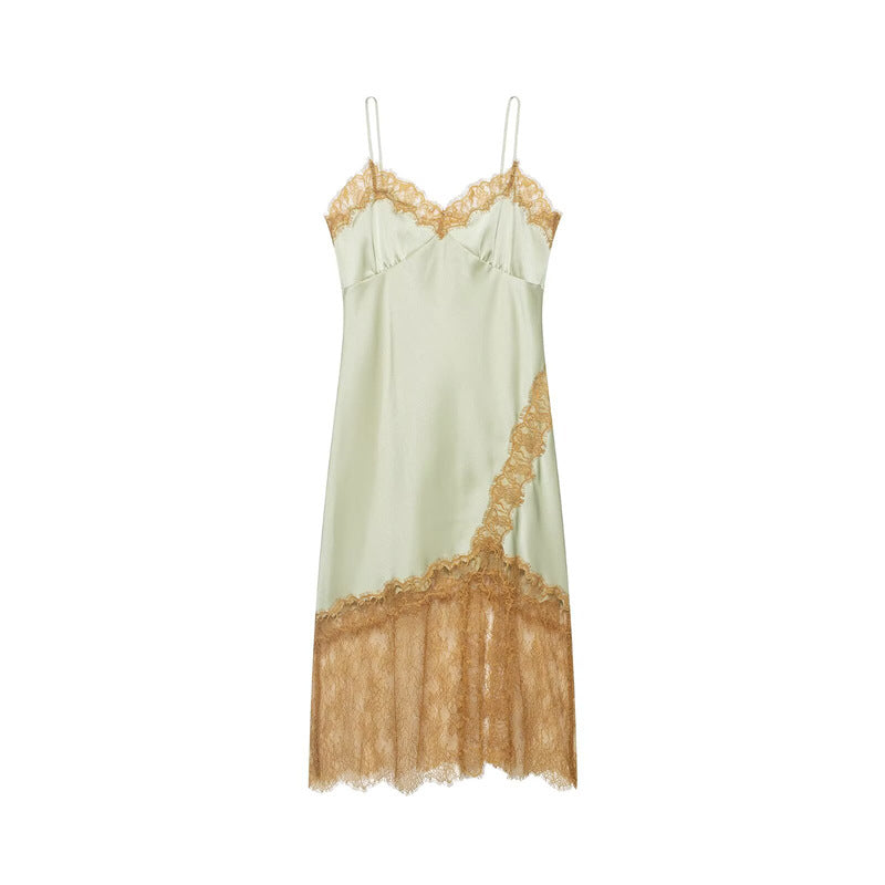 Lace Trim Slip Dress