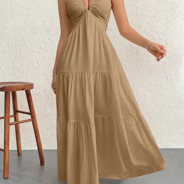 Twisted Halter Dress