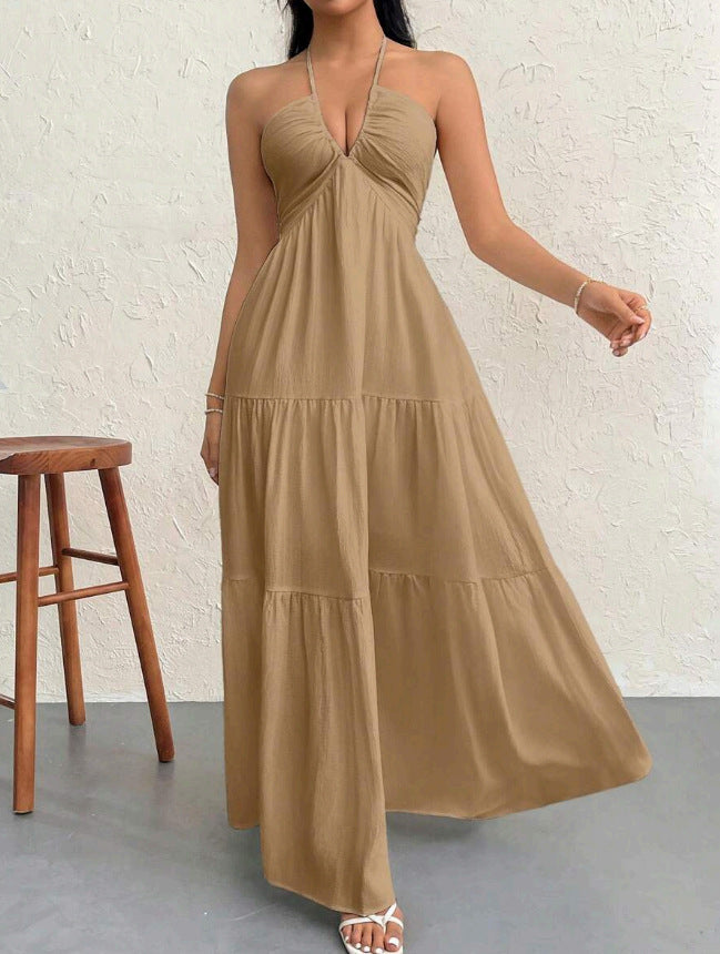 Twisted Halter Dress