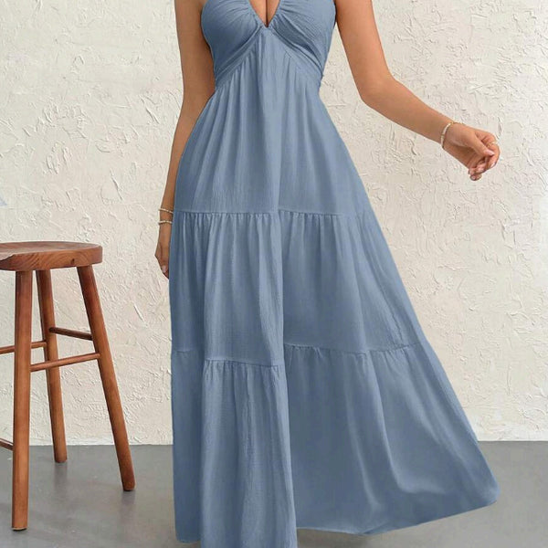 Twisted Halter Dress