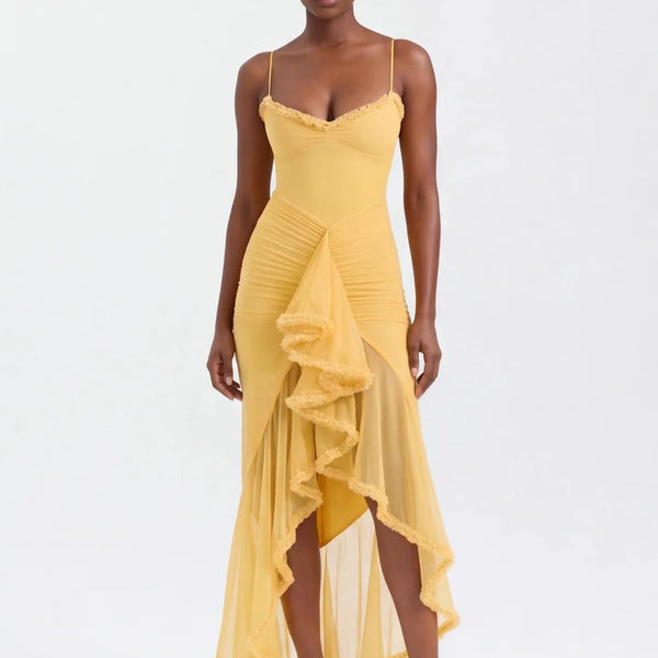 Ruffle Drama Maxi Dress