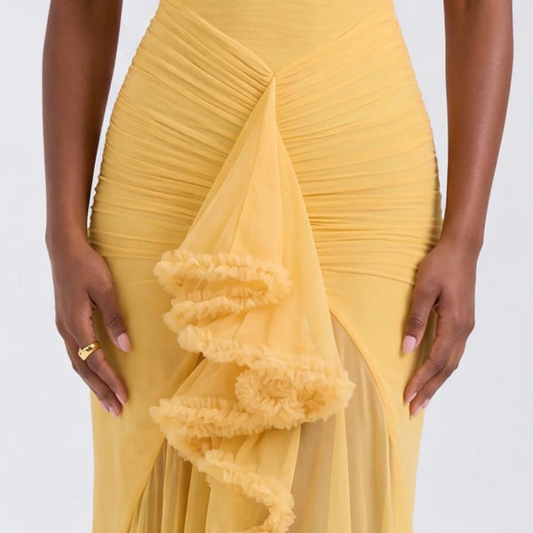 Ruffle Drama Maxi Dress