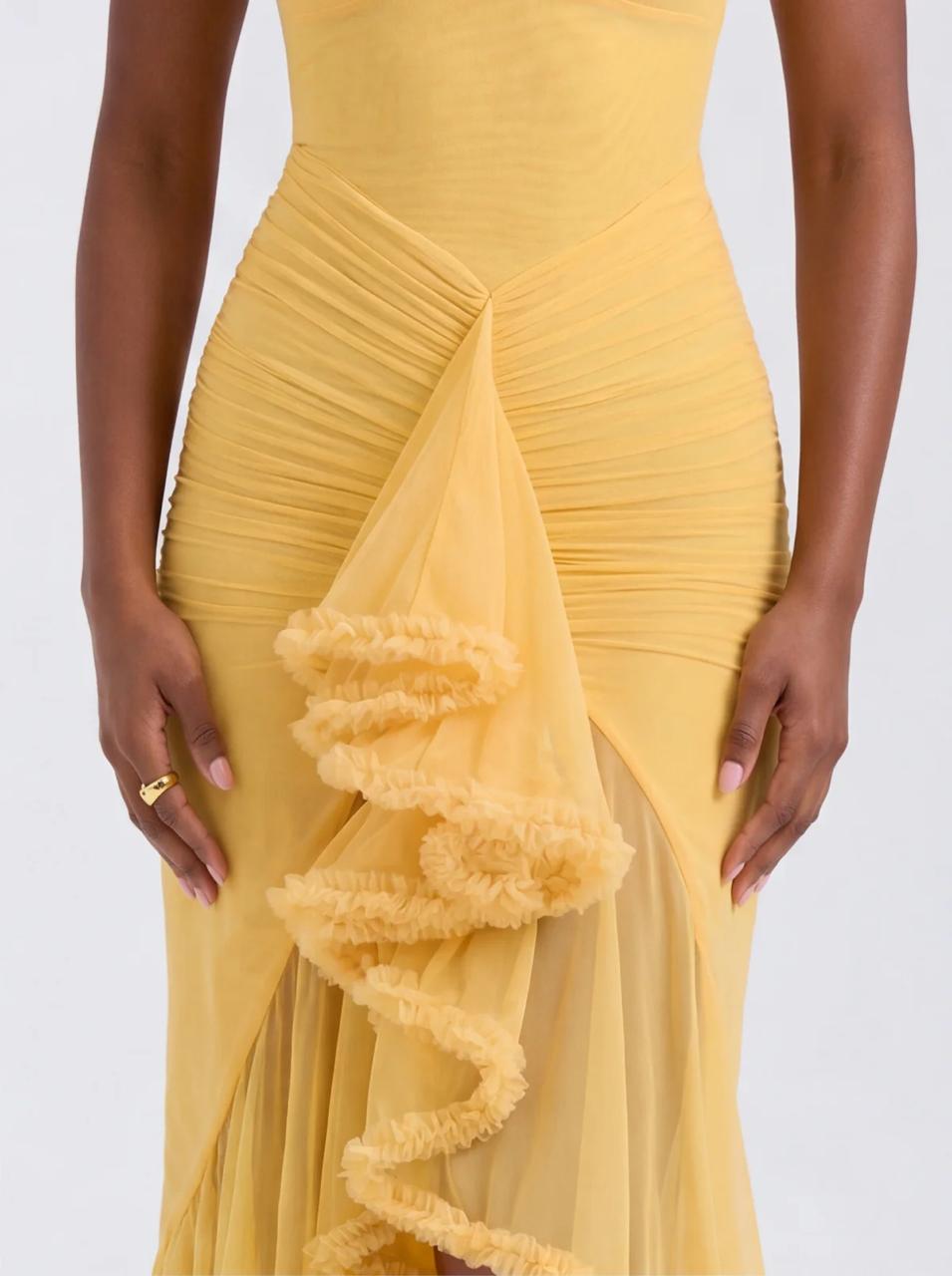 Ruffle Drama Maxi Dress