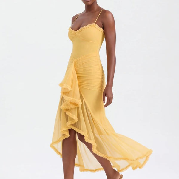 Ruffle Drama Maxi Dress