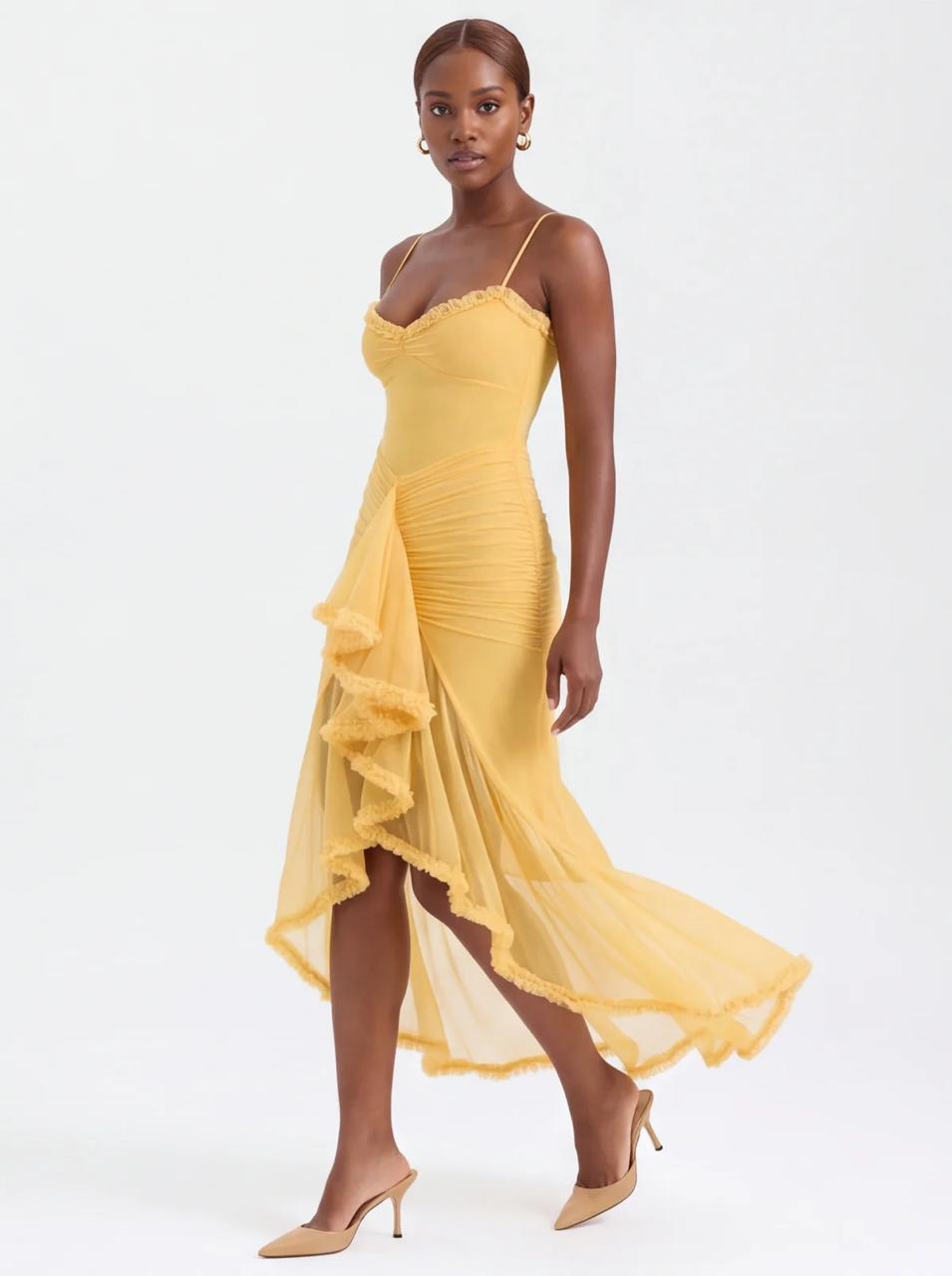 Ruffle Drama Maxi Dress