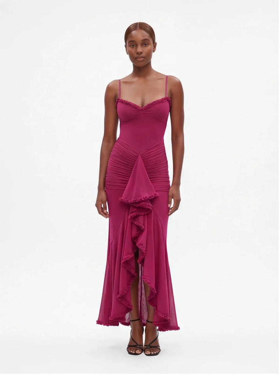 Ruffle Drama Maxi Dress