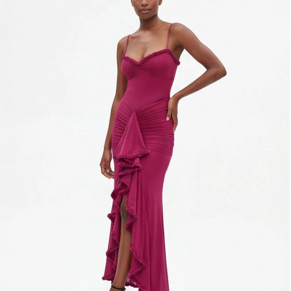 Ruffle Drama Maxi Dress