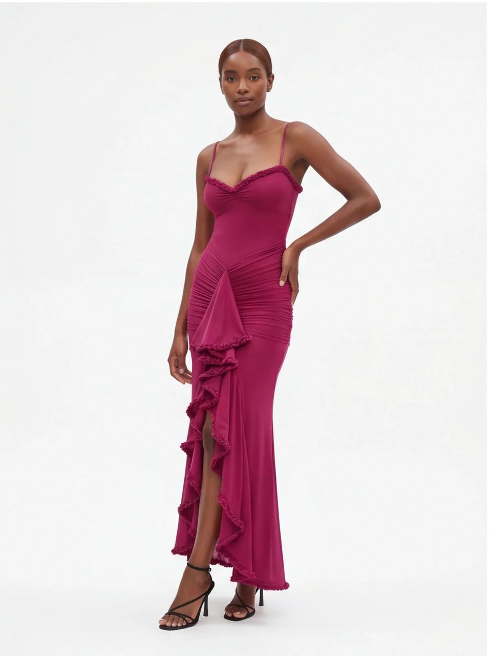 Ruffle Drama Maxi Dress