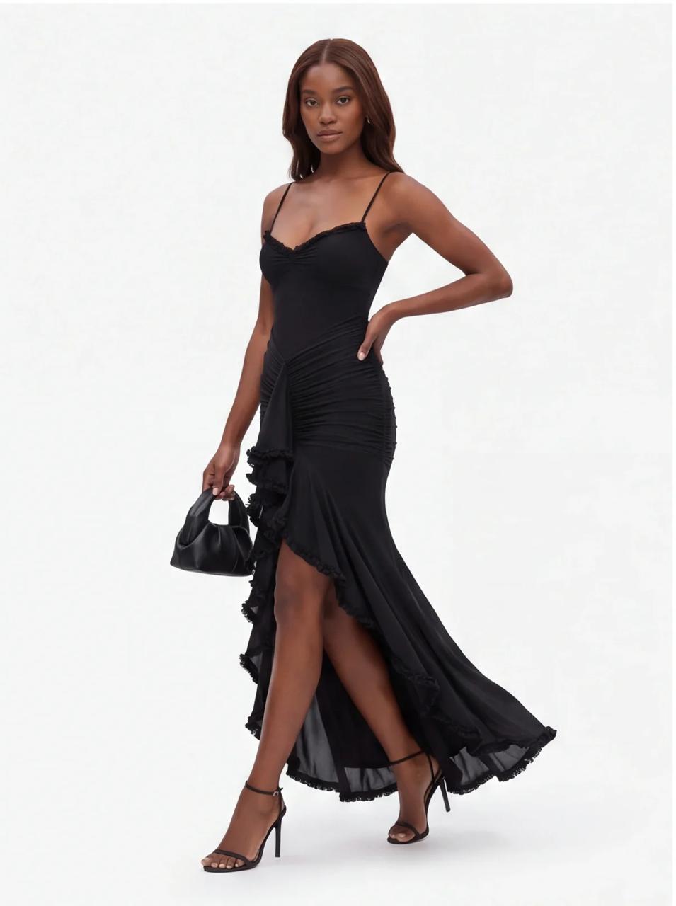Ruffle Drama Maxi Dress