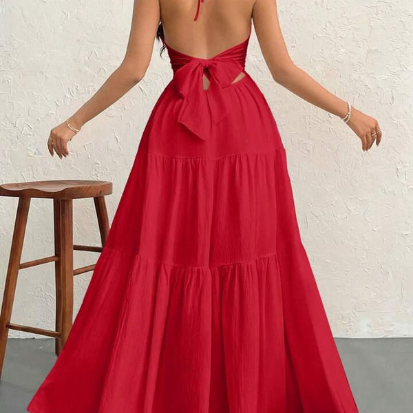 Twisted Halter Dress